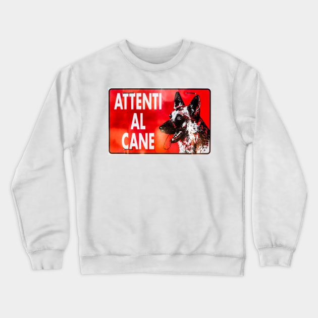 Beware of Dog Crewneck Sweatshirt by ansaharju